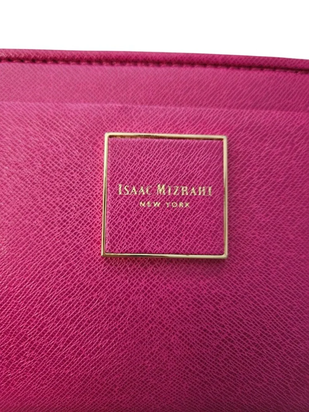 Isaac Mizrahi The Valerie Collection Fushia/Pink Zip Around Clutch